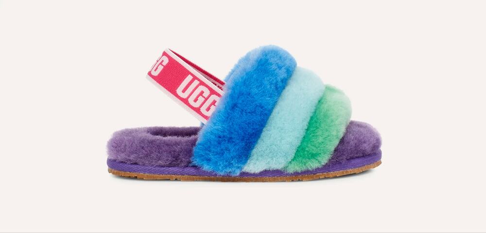 UGG Fluff Yeah Pride Slides Kids Size 12